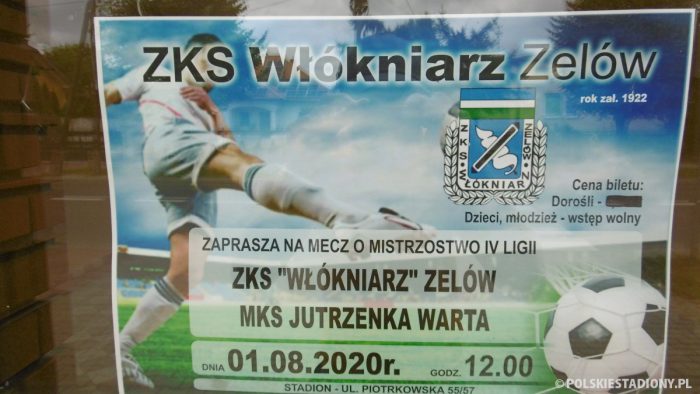 01.08.2020 Włókniarz Zelów - Jutrzenka Warta