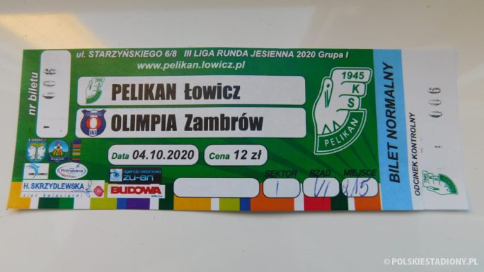 Pelikan Łowicz - Olimpia Zambrów
