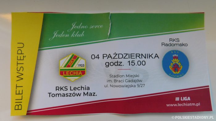 Lechia Tomaszów Mazowiecki - RKS Radomsko 